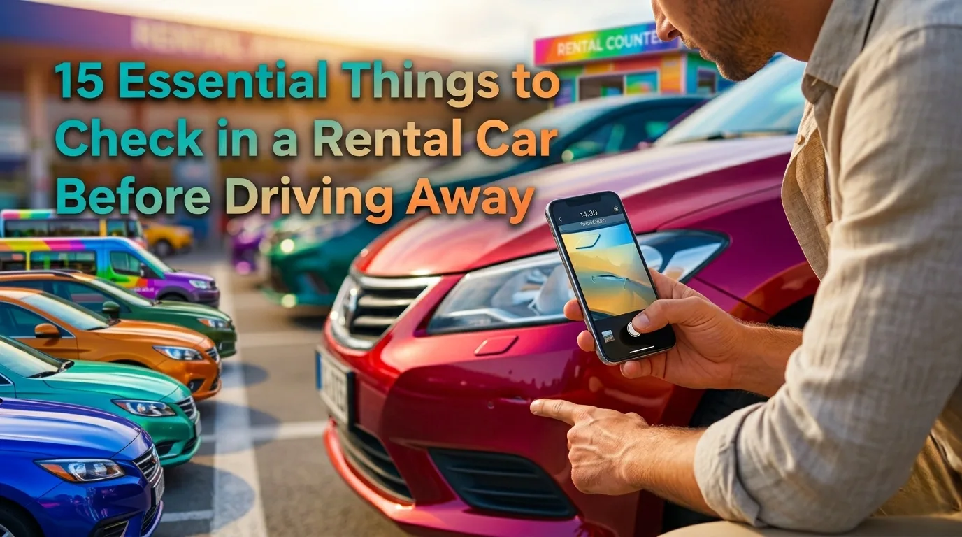 Vehicle Check In Rental Car Inspection Checklist: 15 Tips To Avoid Extra Charges